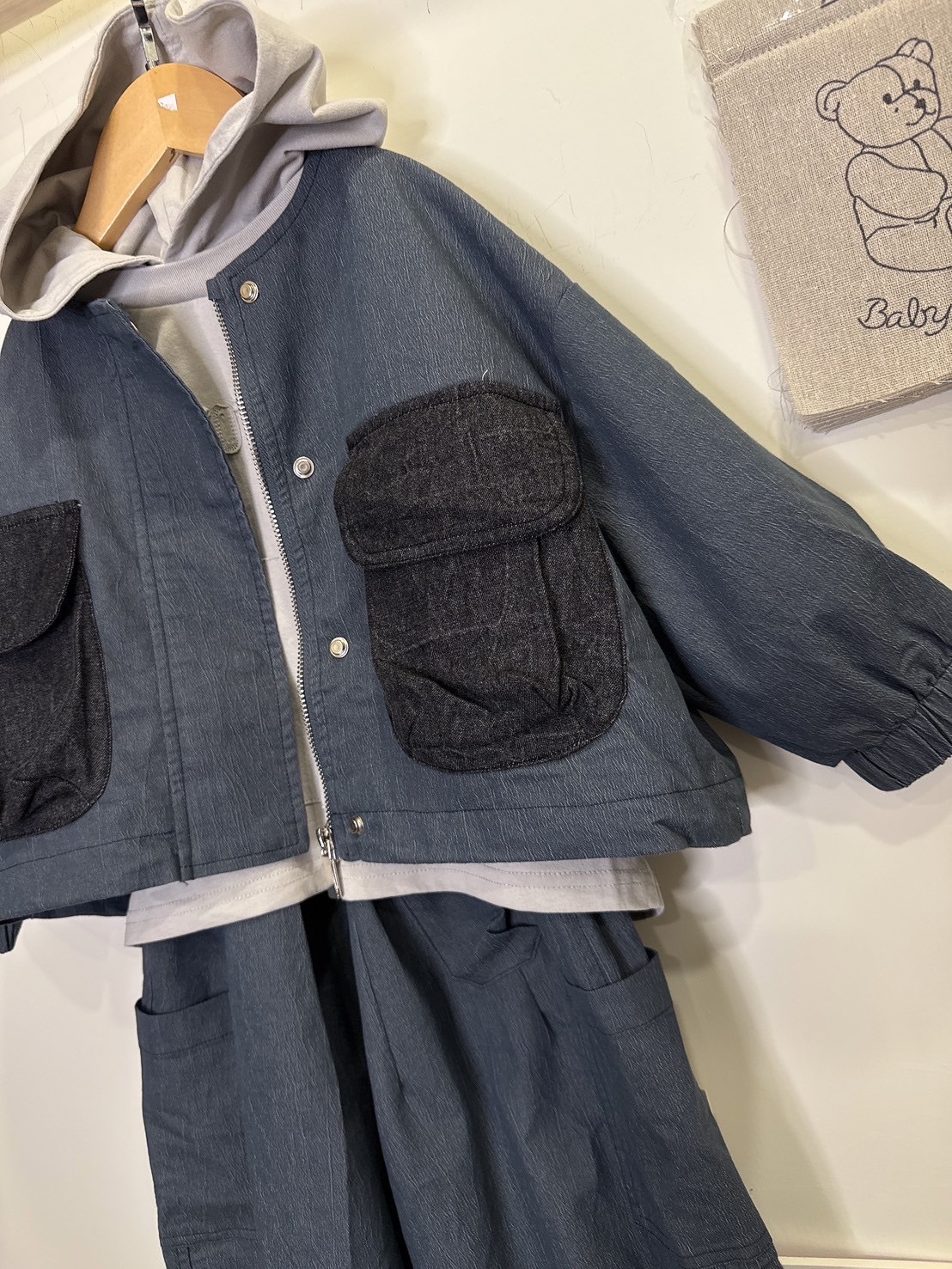 55509皺皺復古套裝c33