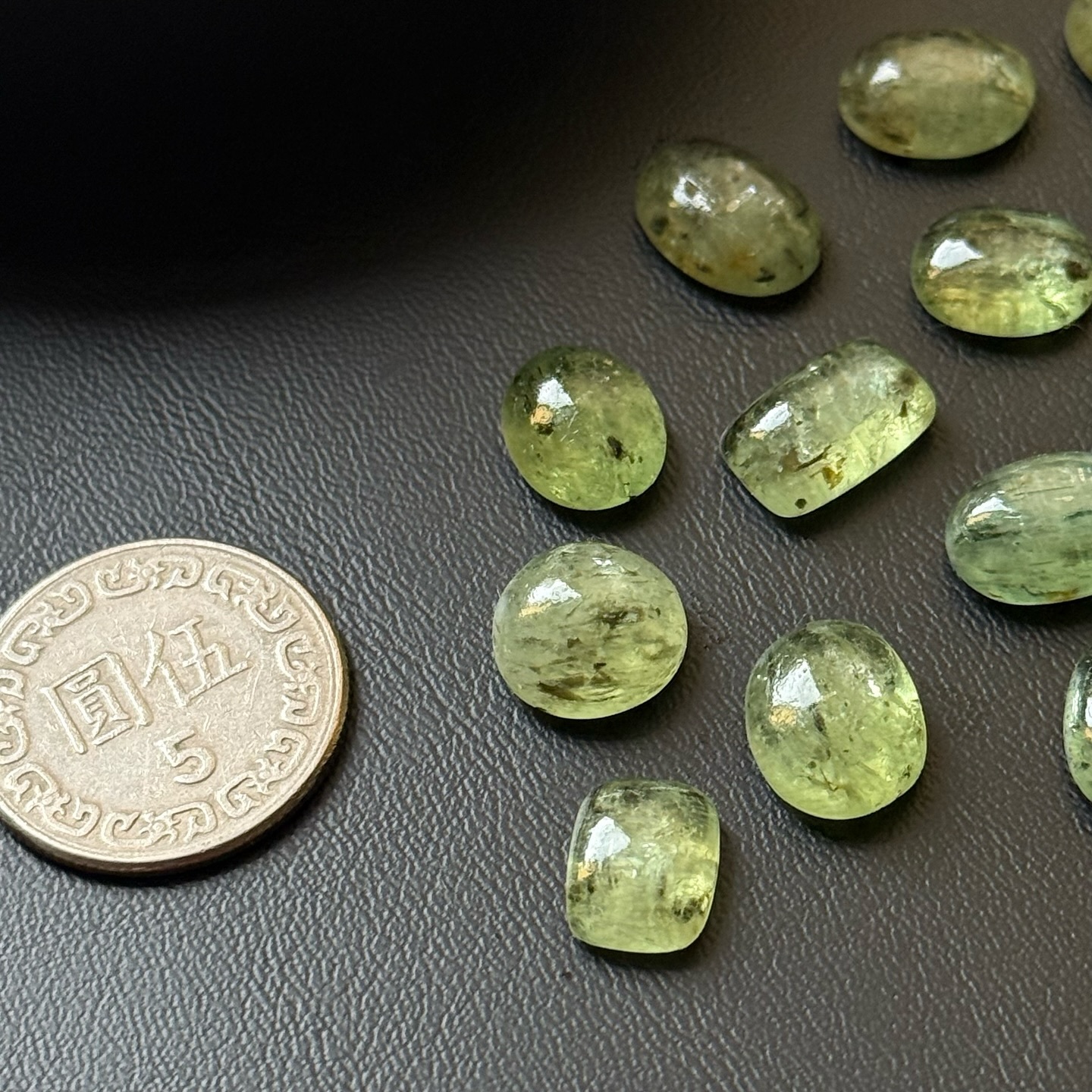 [原石] 薄荷綠藍晶石 水晶裸石 水晶蛋面