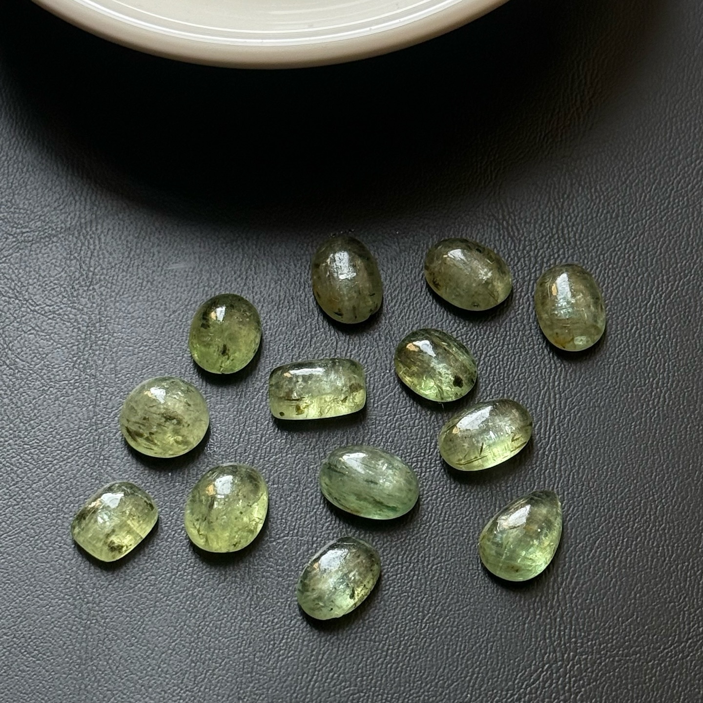 [原石] 薄荷綠藍晶石 水晶裸石 水晶蛋面