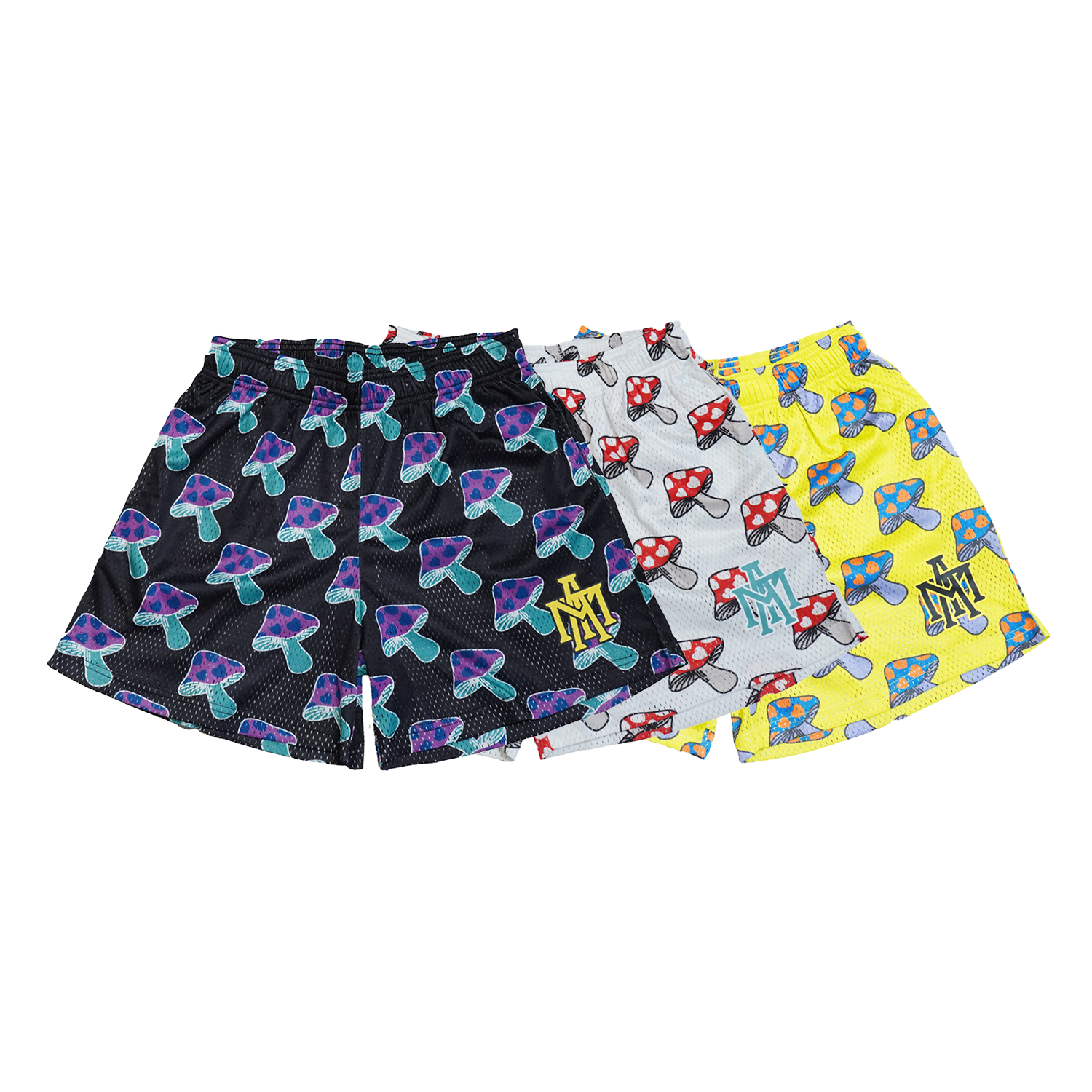 MTA Mushroom Shorts 蘑菇 網布 短褲 黑 黃 白 MT25P003 [台灣現貨]