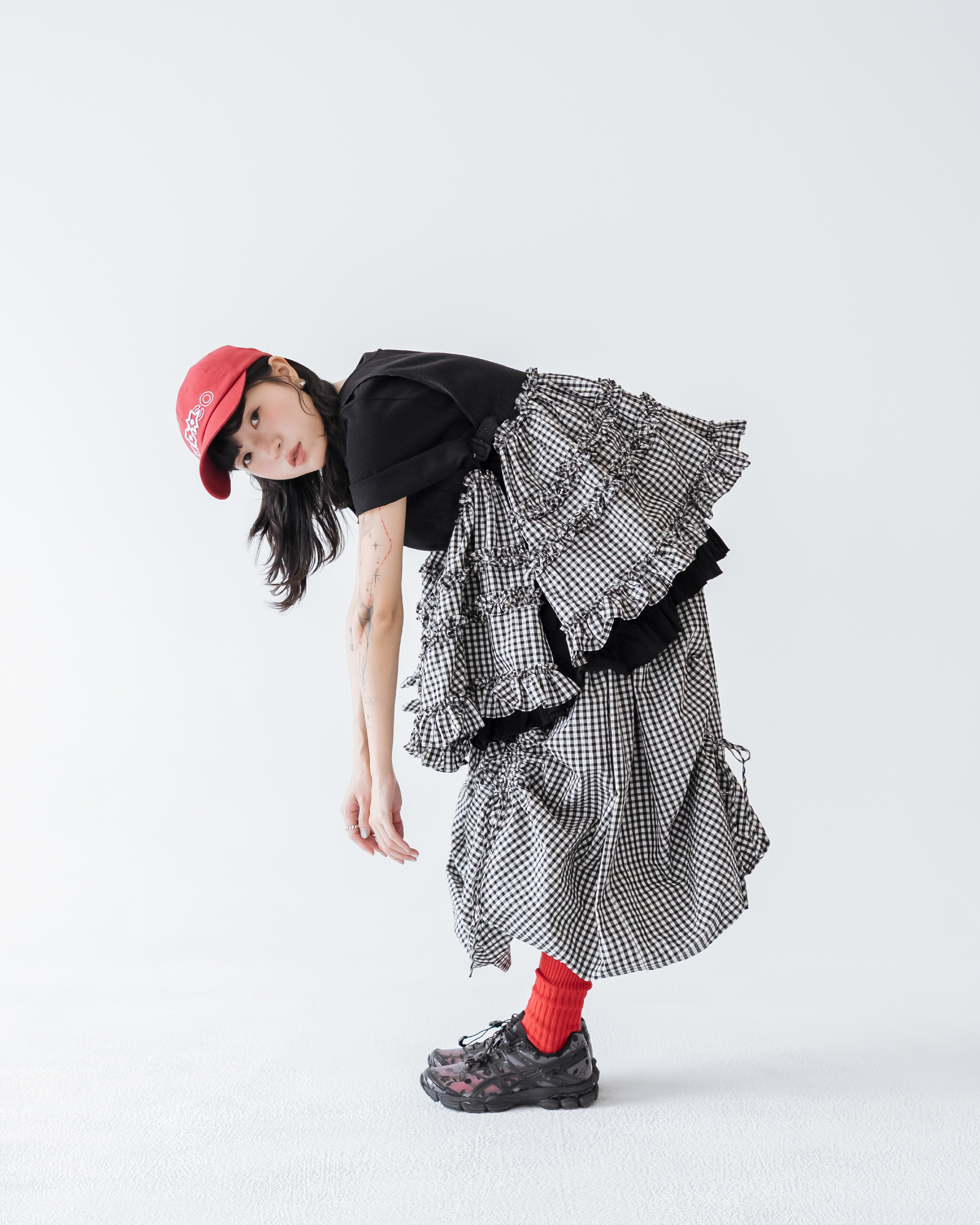 【 Kiki.co Made 】Kiki And Bouba Ruffle Layered - Black