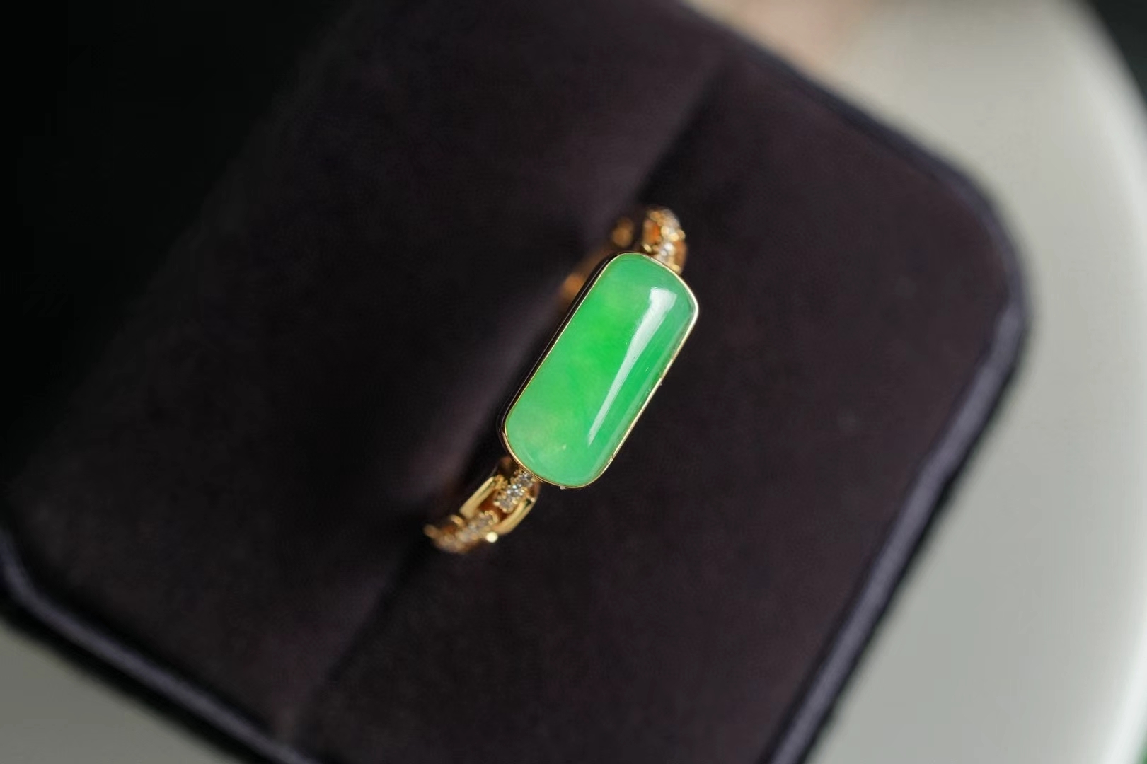 翡翠馬鞍戒,天然翡翠A玉, 緬甸玉, Jade, Jadeite