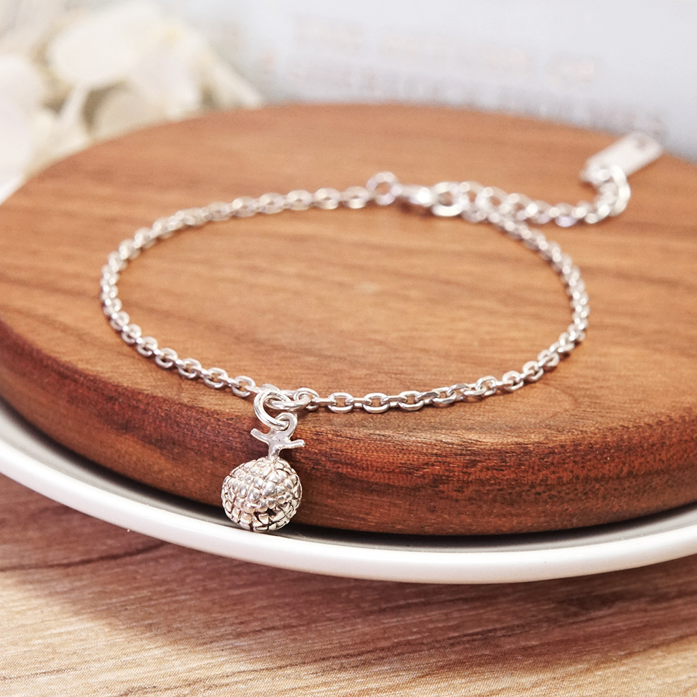 甜蜜圓滿 哈密瓜 925純銀手鍊 女生手鍊 水果系列