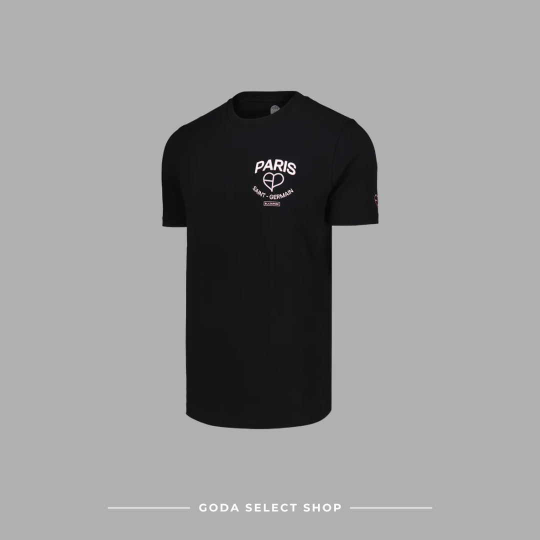 PARIS SAINT-GERMAIN F.C. x BLACKPINK TEE BLACK 巴黎聖日耳曼足球俱樂部 聯名黑色短T