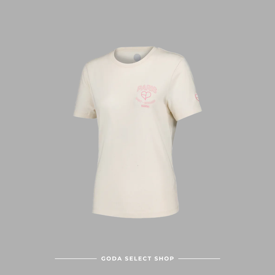 PARIS SAINT-GERMAIN F.C. x BLACKPINK TEE NATURAL 巴黎聖日耳曼足球俱樂部 聯名米色短T 女款