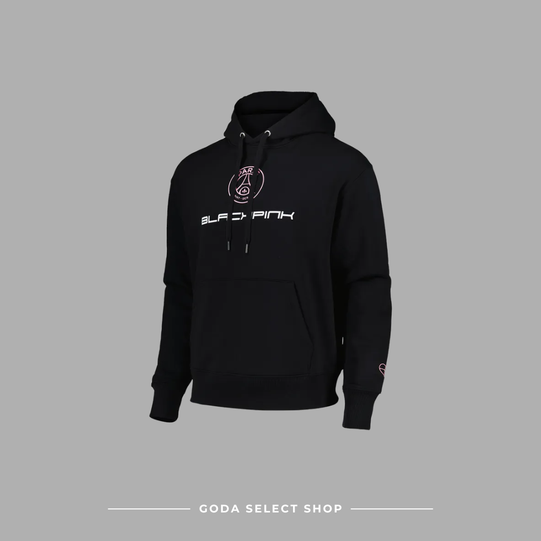 PARIS SAINT-GERMAIN F.C. x BLACKPINK 16 HOODIE BLACK 巴黎聖日耳曼足球俱樂部 16 聯名黑色帽T