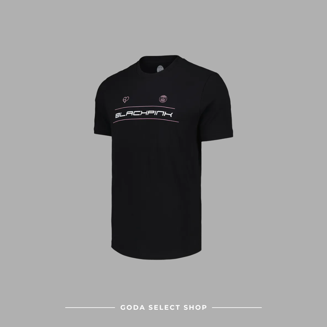 PARIS SAINT-GERMAIN F.C. x BLACKPINK 16 TEE BLACK 巴黎聖日耳曼足球俱樂部 聯名16號黑色短T