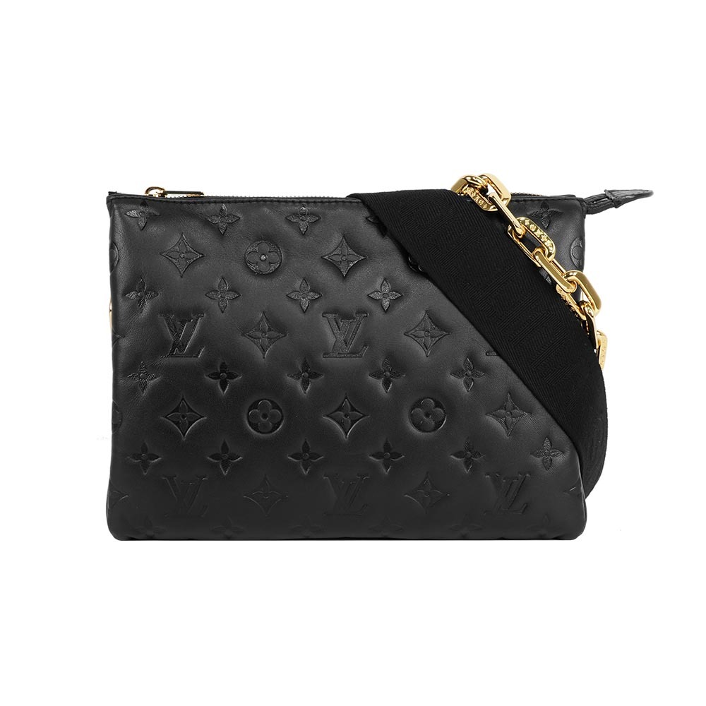 【Louis Vuitton】Coussin PM 小羊皮鏈帶/斜背二用枕頭包(黑色)