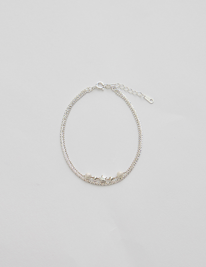 【925純銀】璀璨星光雙層手鍊
