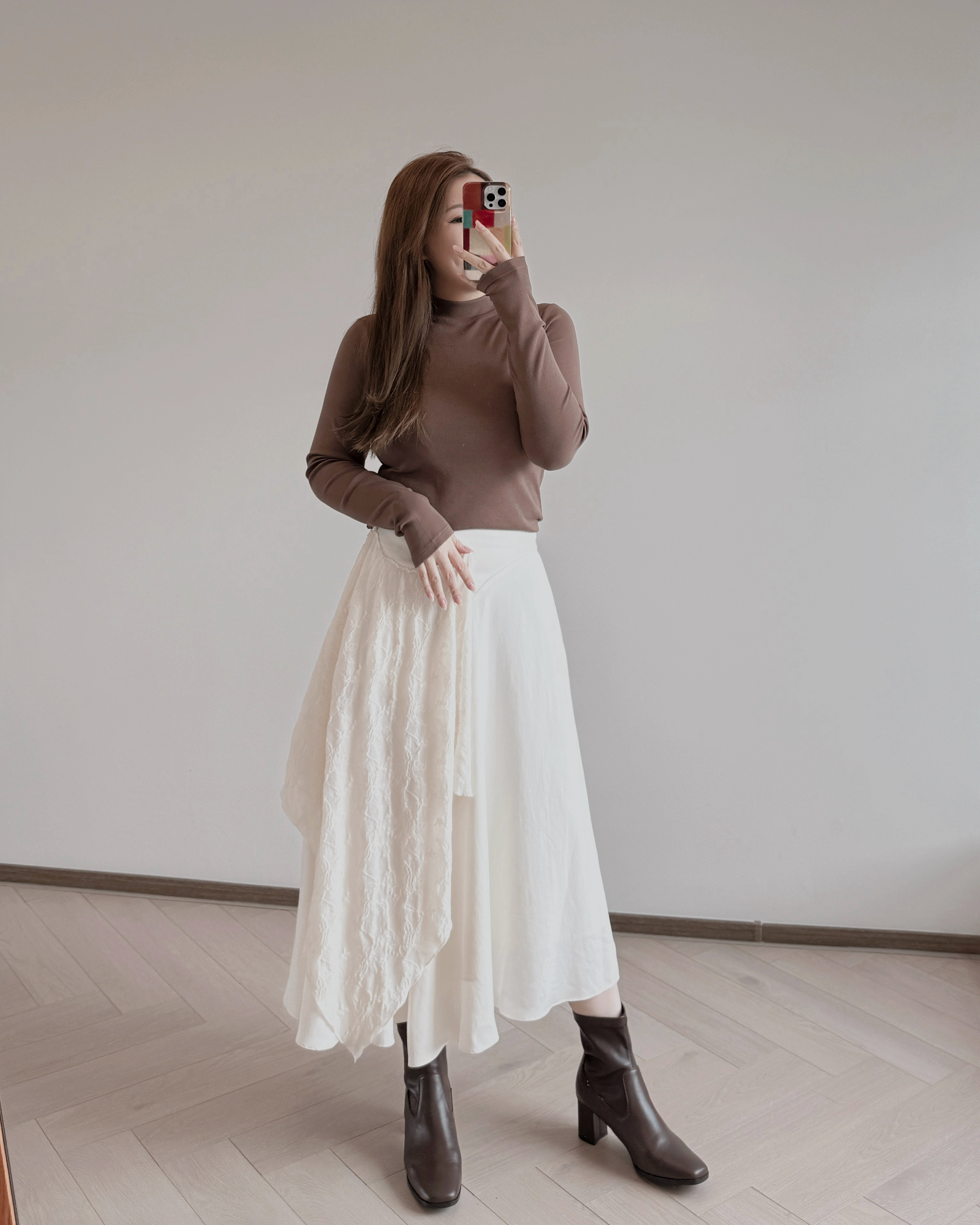 現貨 7110 半高領彈力打底衫