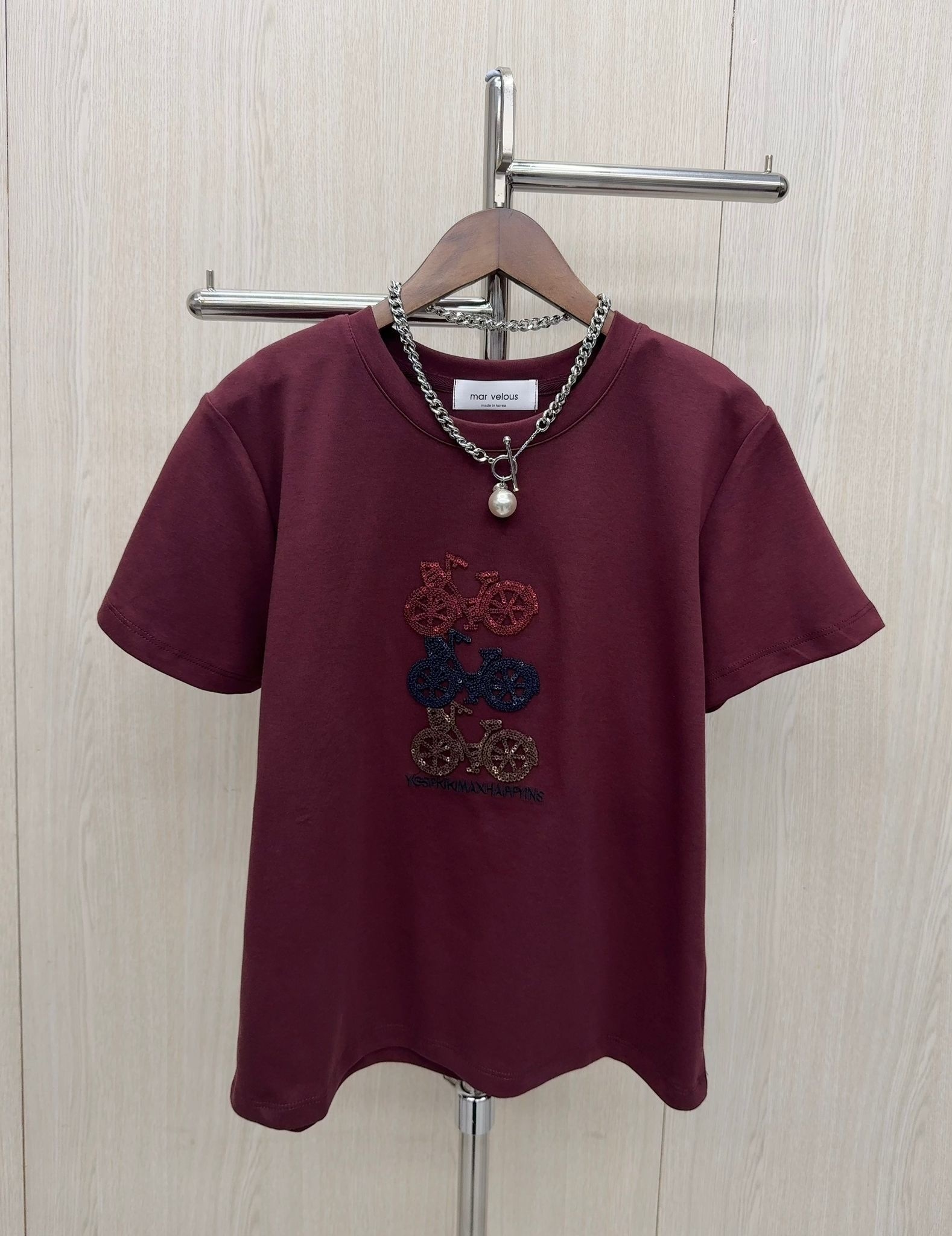 韓國型格單車圖tee~112H