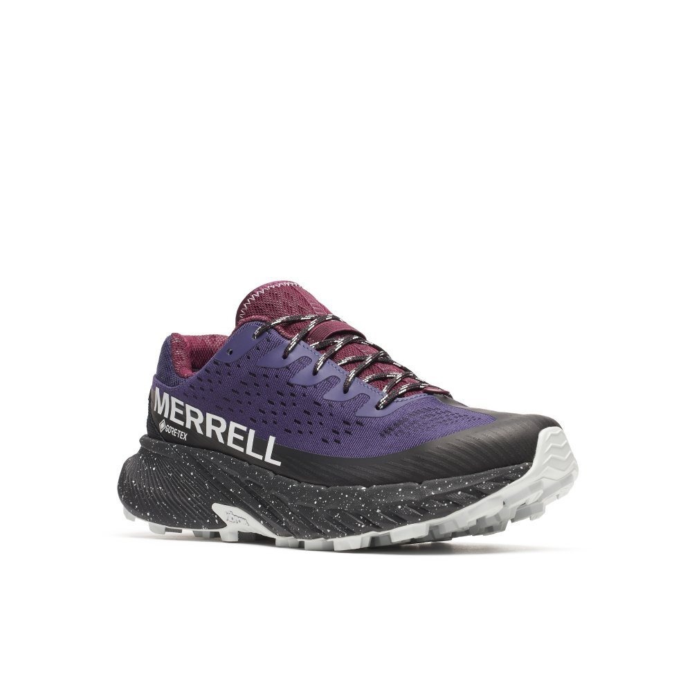 【MERRELL】AGILITY PEAK 5 GTX 防水戶外越野訓練鞋 男女款 紫黑 / ML068