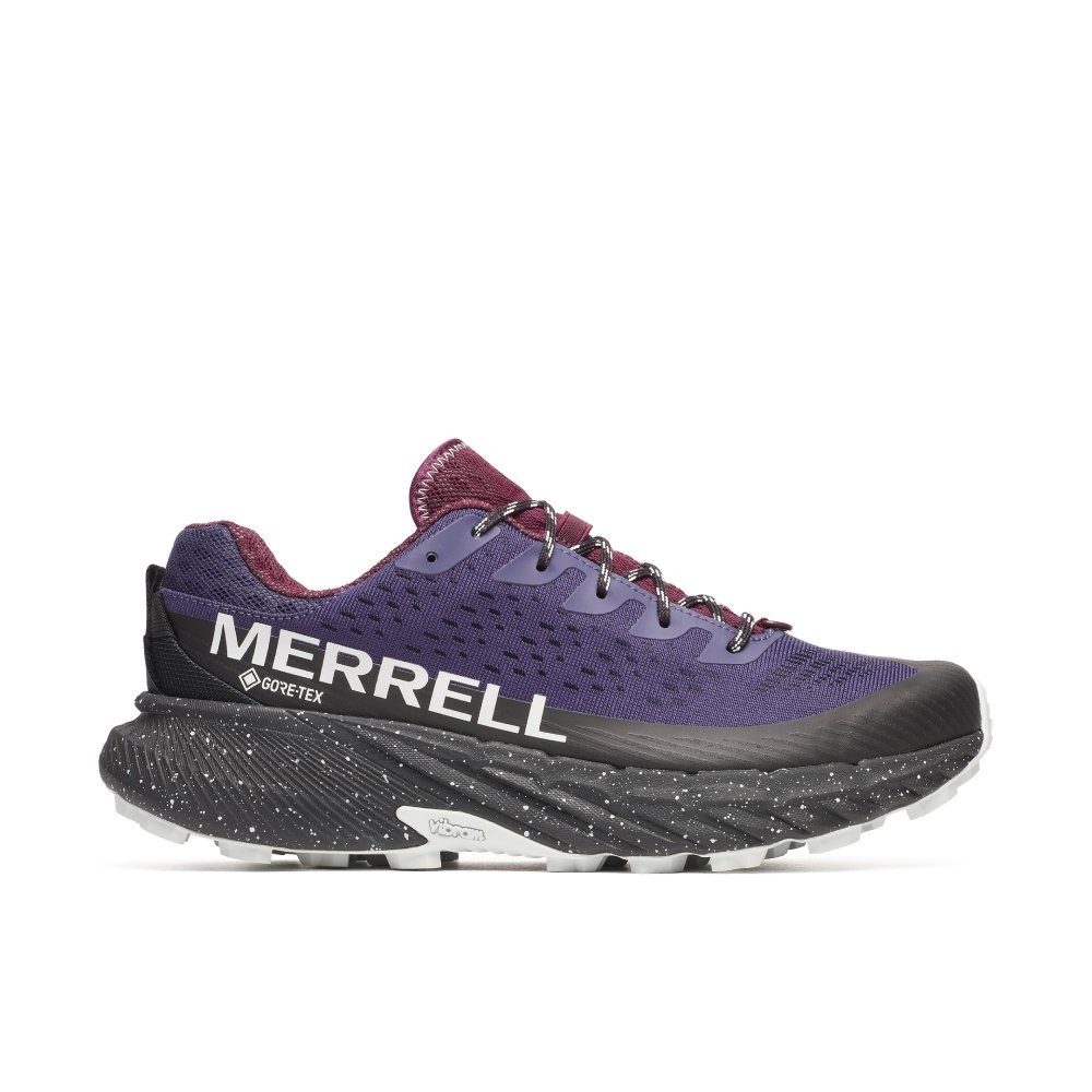 【MERRELL】AGILITY PEAK 5 GTX 防水戶外越野訓練鞋 男女款 紫黑 / ML068