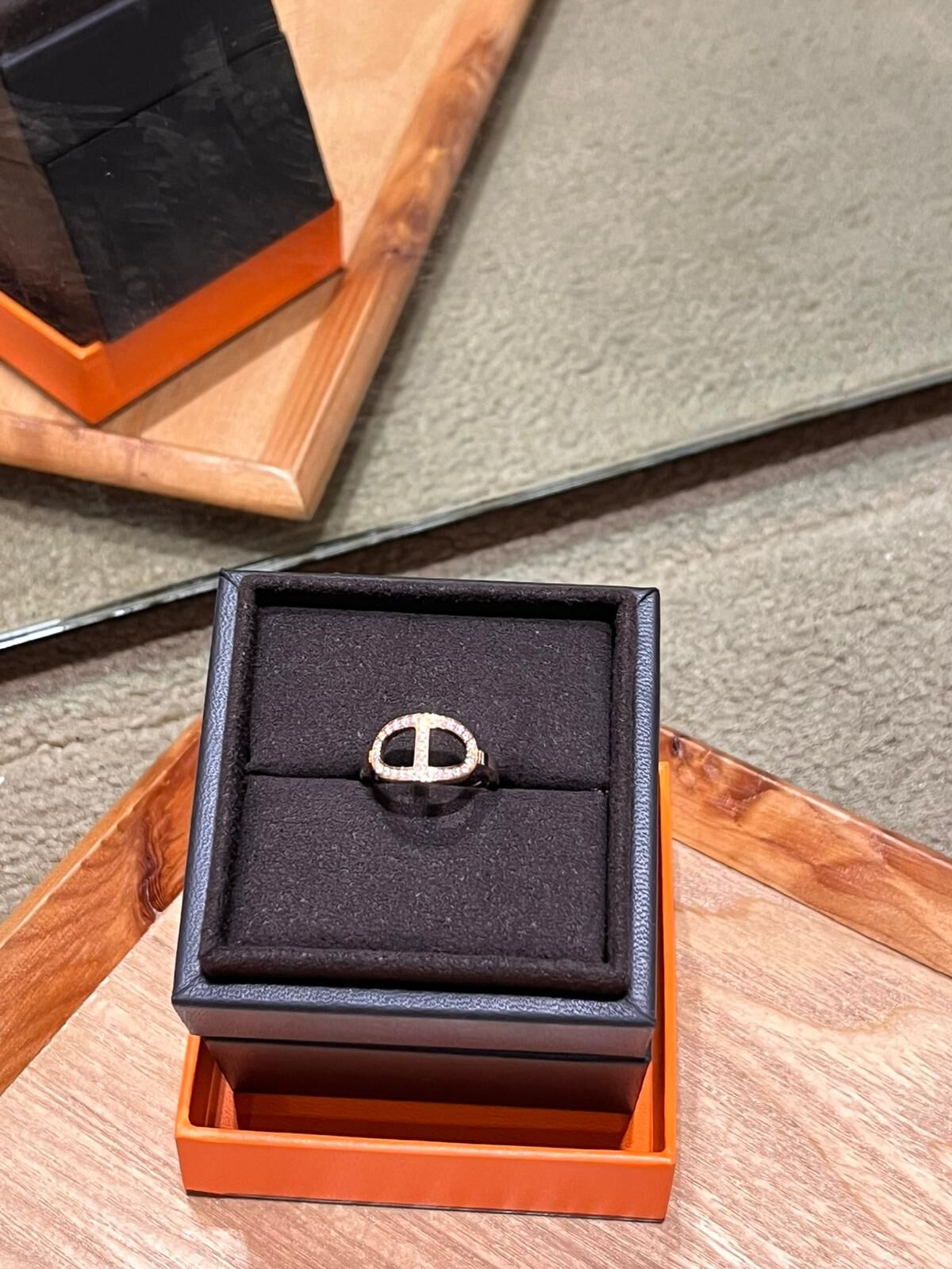 Chaine d'ancre Contour ring,medium model（可預訂size）