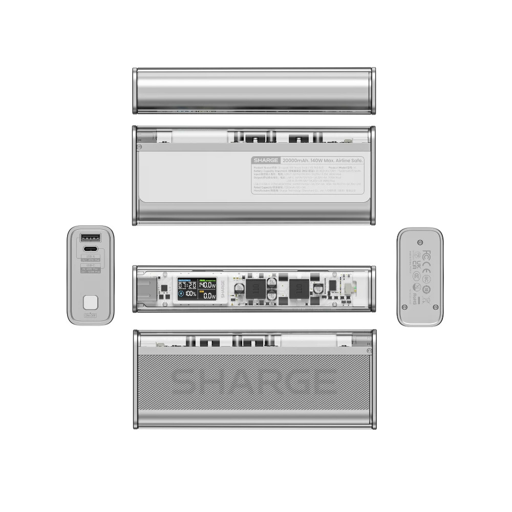 SHARGE Shargeek 140W 透明快充行動電源 20000mAh