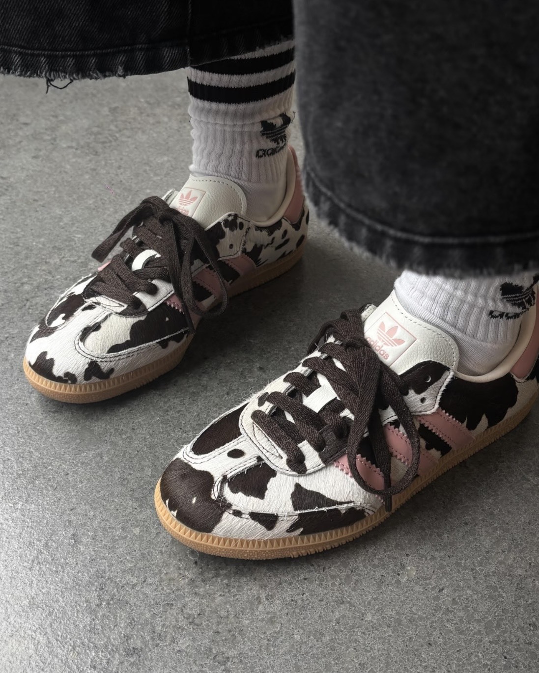 Adidas Samba OG 馬鬃毛 粉乳牛