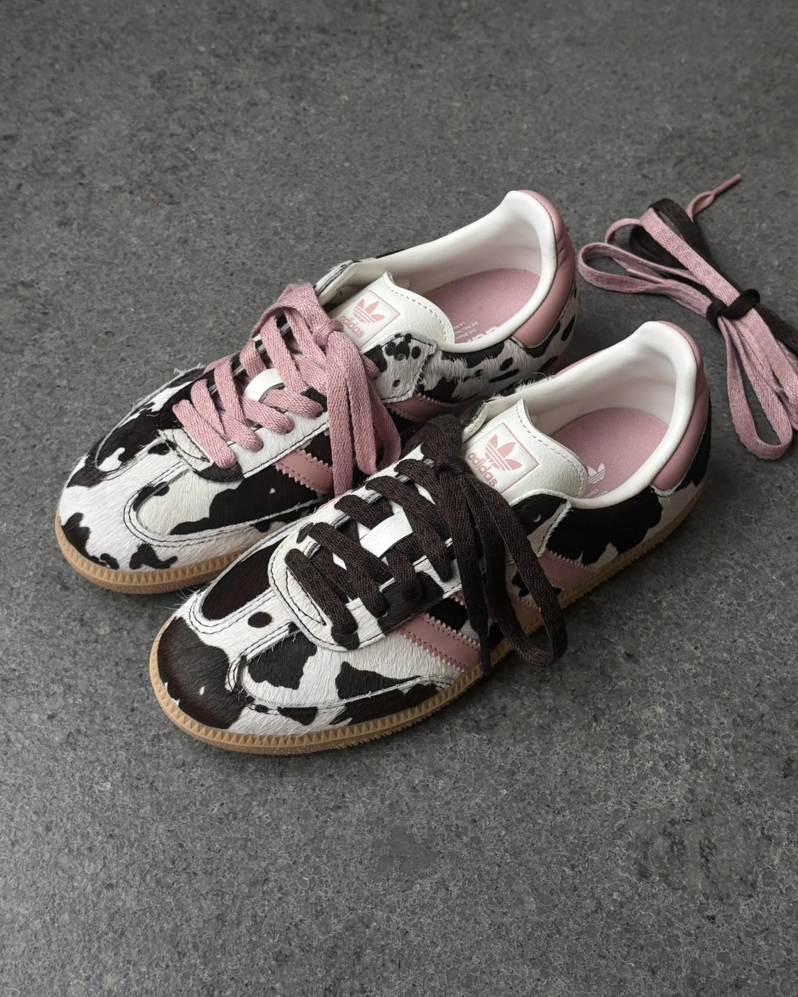 Adidas Samba OG 馬鬃毛 粉乳牛