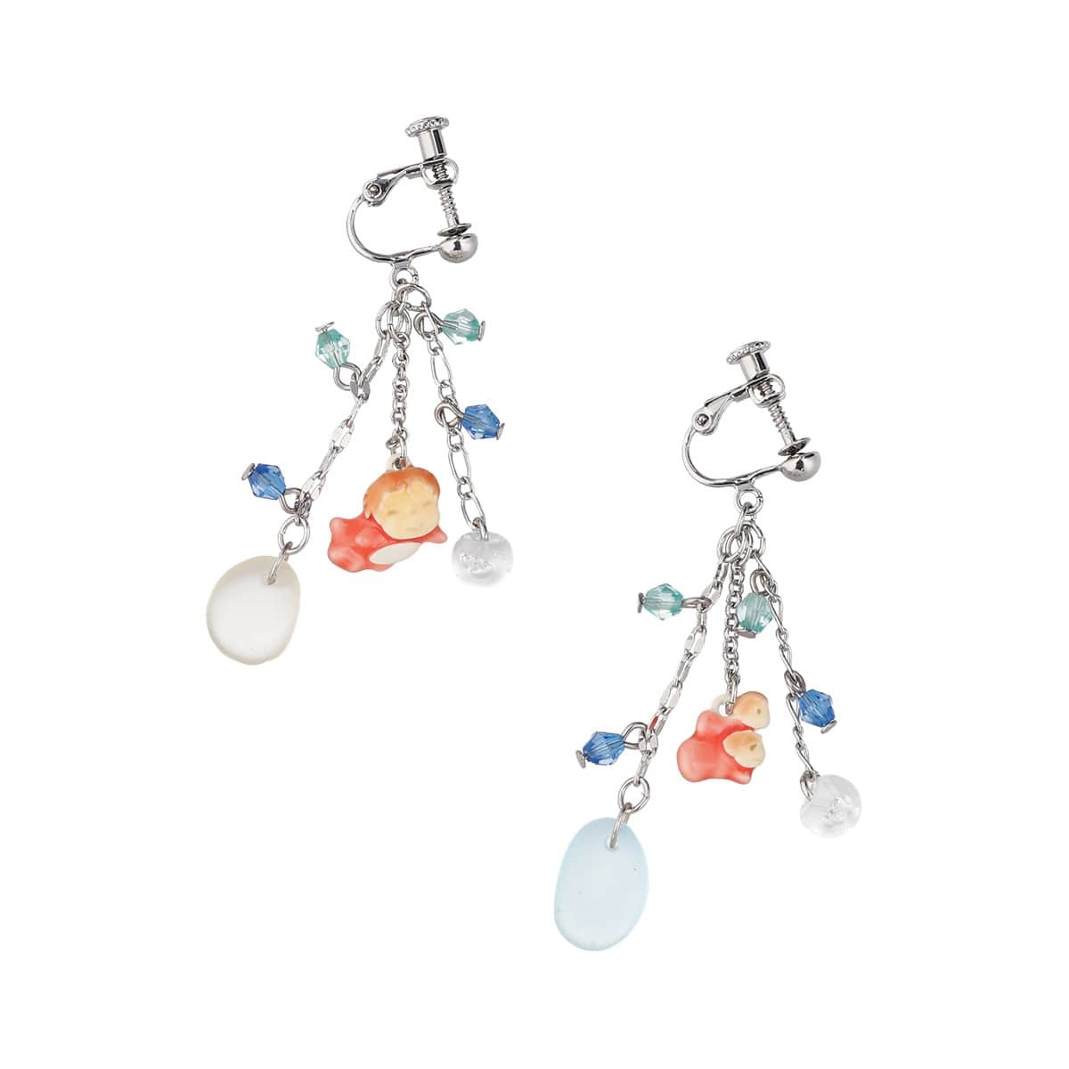 夾式耳環 崖上的波妞 搖晃的波妞