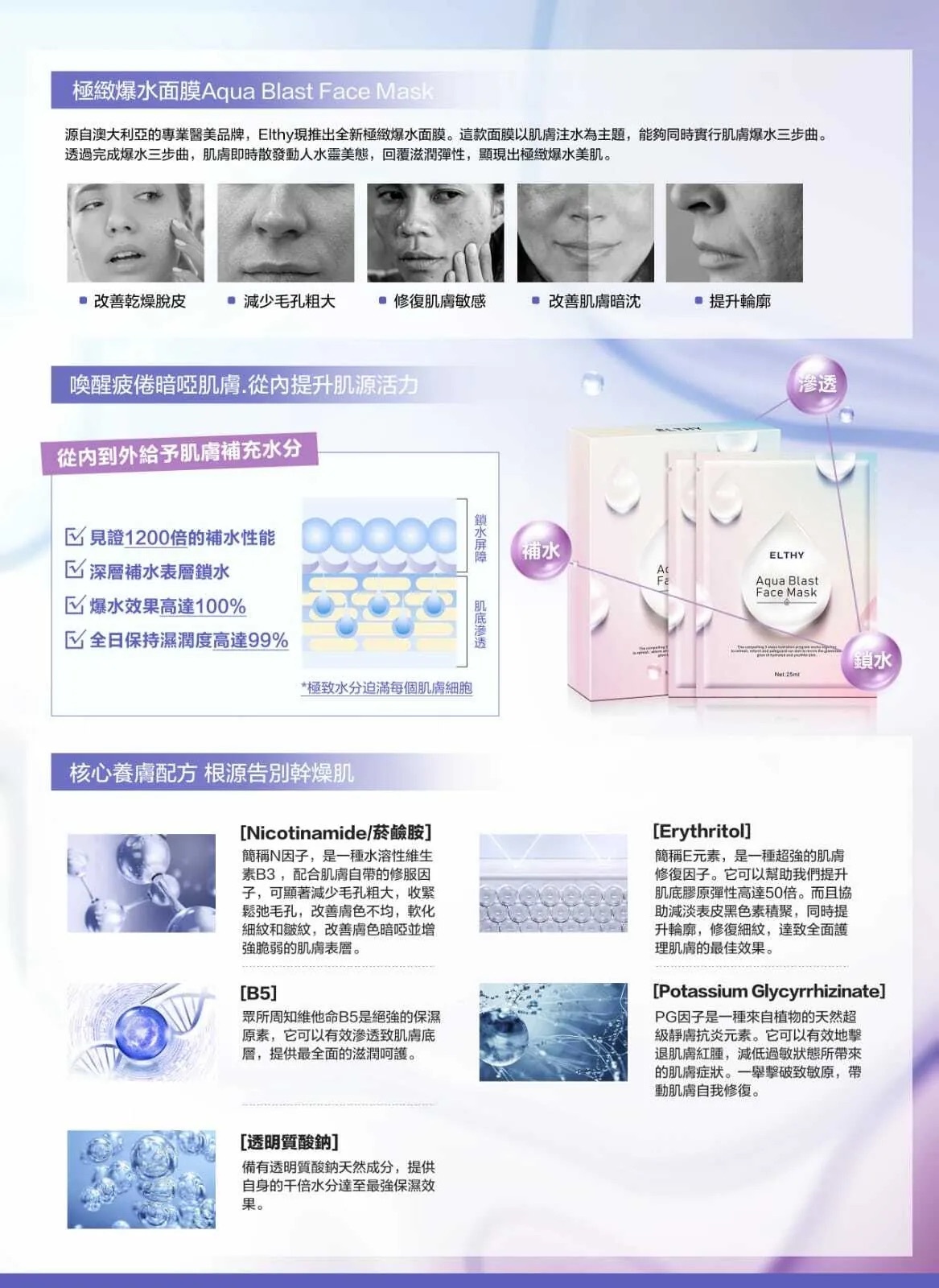 ELTHY 極緻爆水面膜 1盒6塊