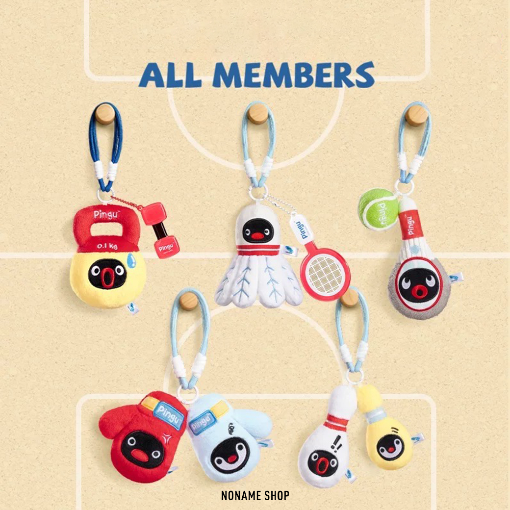 PINGU 企鵝家族 運動會系列 吊飾 掛件 五款