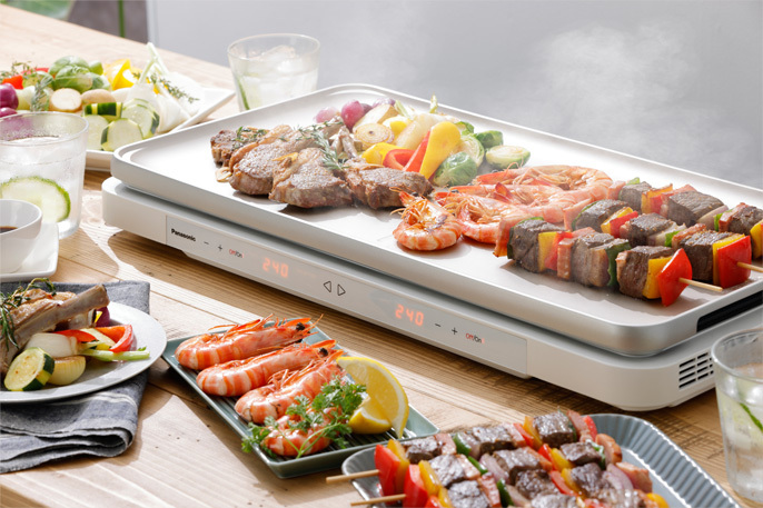 【全球配送 】日本Panasonic 松下聚嗨盤多功能鍋M1電烤盤｜進口商品