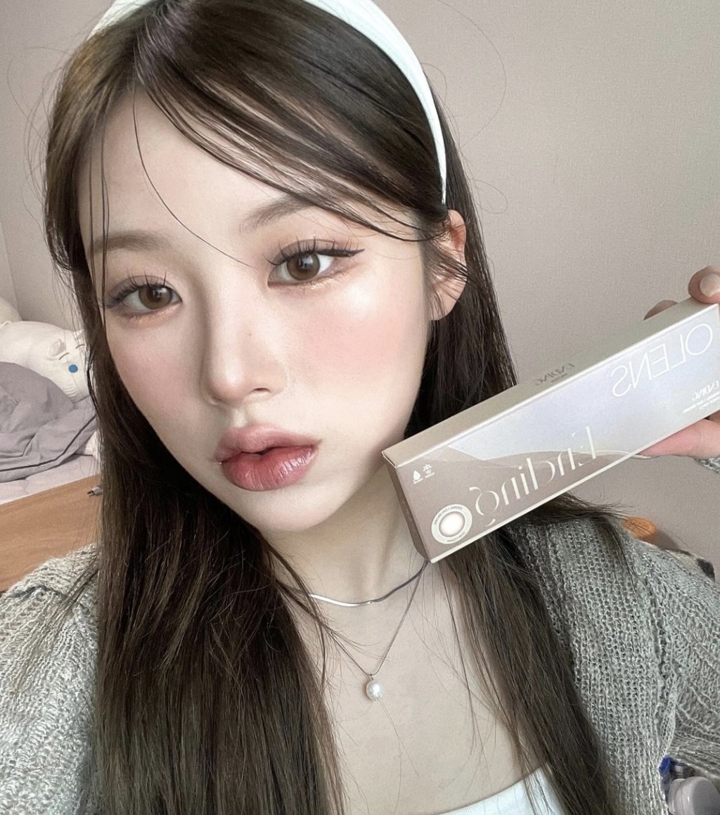 [透明盒散裝]OLENS Ending 1 Day Brown 巧漫霧棕｜日拋彩妝隱形眼鏡｜每盒10片