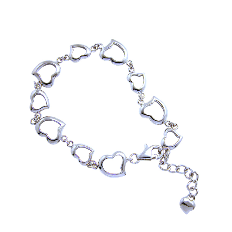 925純銀「LOVE」手鍊(17.5公分+3公分延長鍊)-NNSNL0088