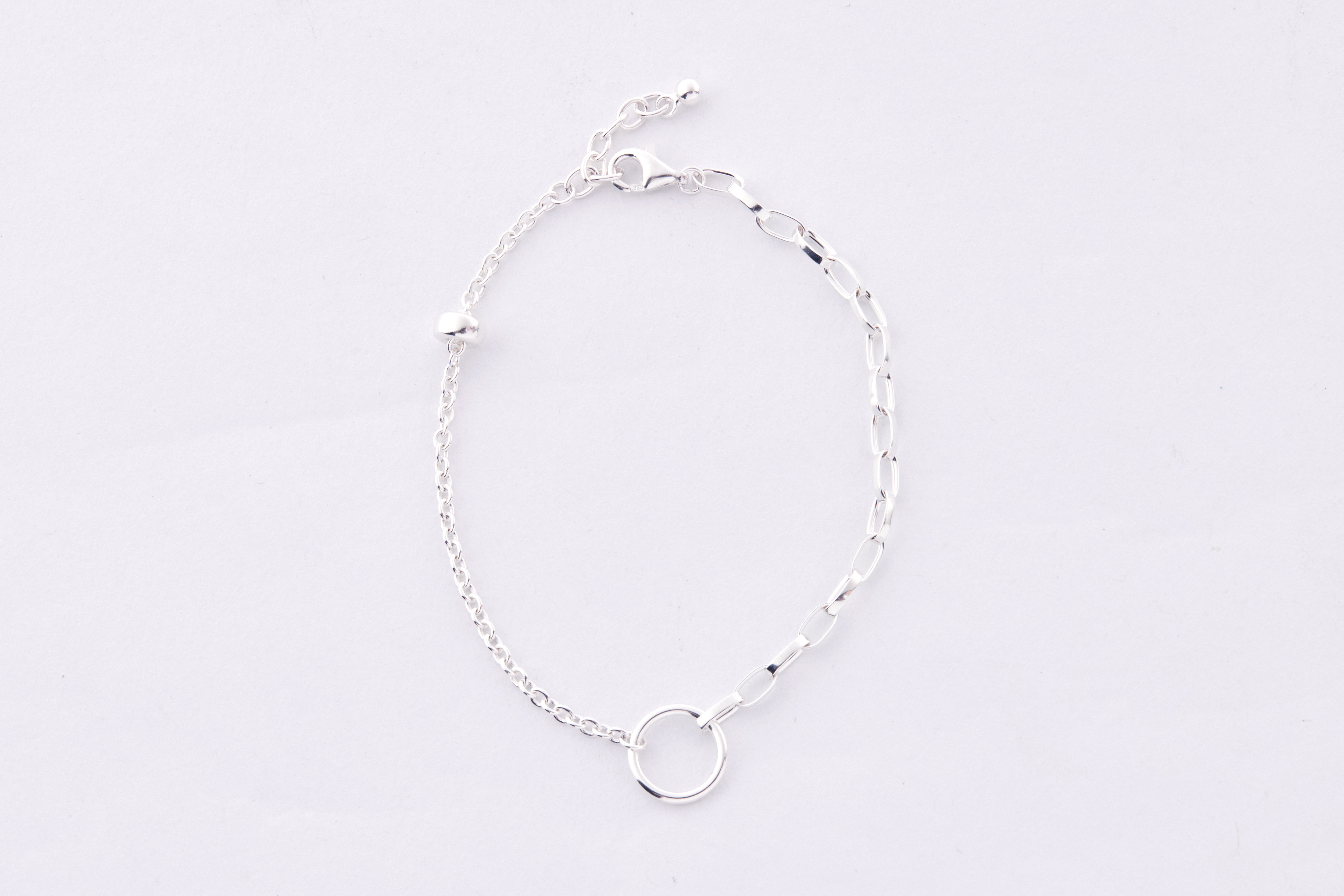 B529 | 純銀不對稱手鍊