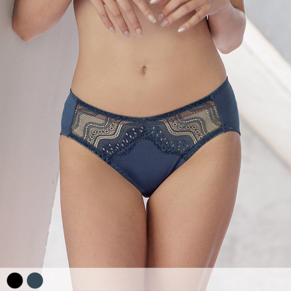 Geometric Allure Mid-low Rise Briefs