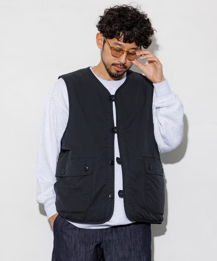 "代購" FREAK'S STORE 雙面穿軍風毛絨背心