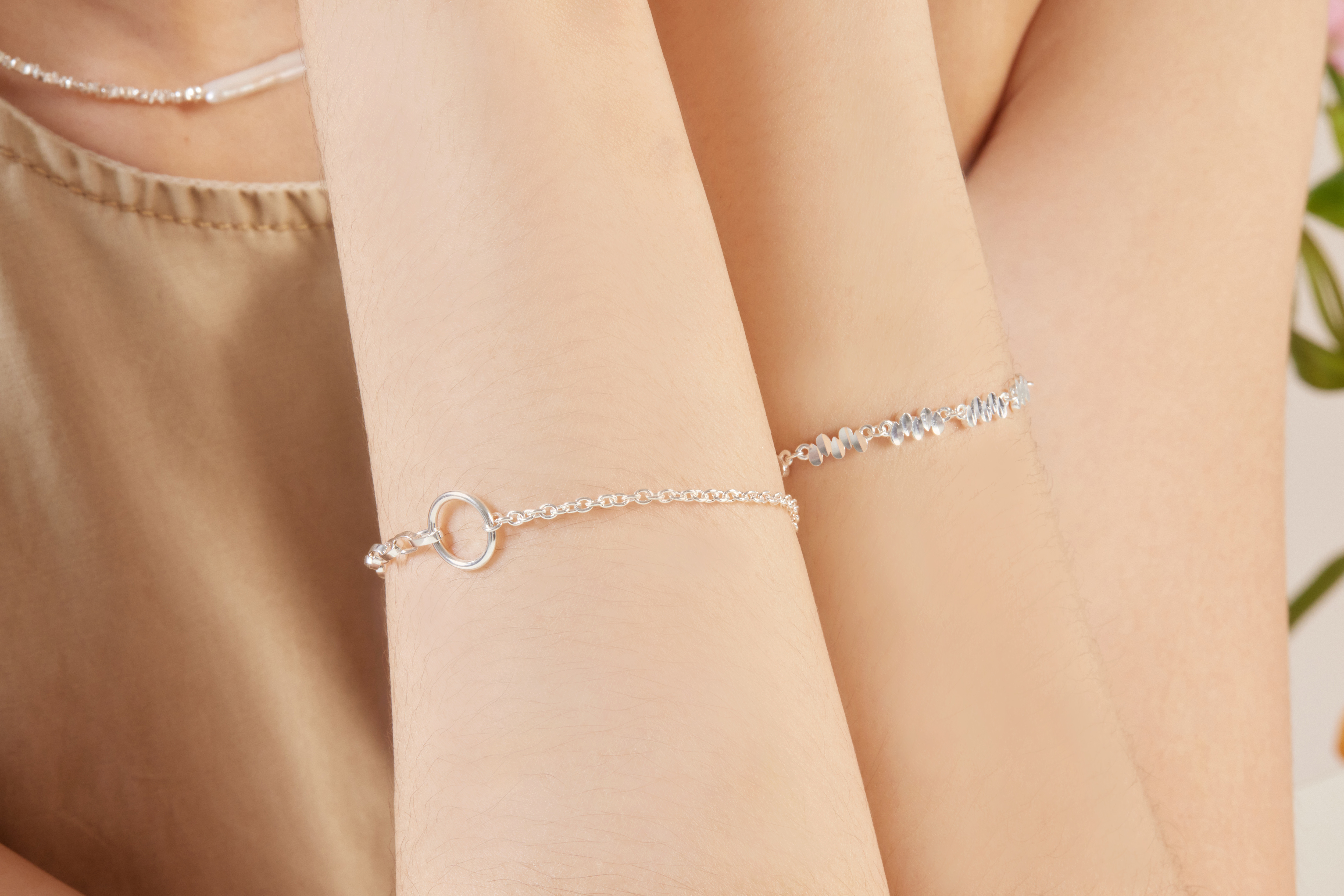 B529 | 純銀不對稱手鍊