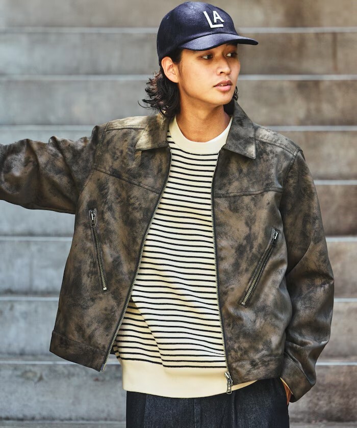 "代購" FREAK'S STORE 皮革翻領外套