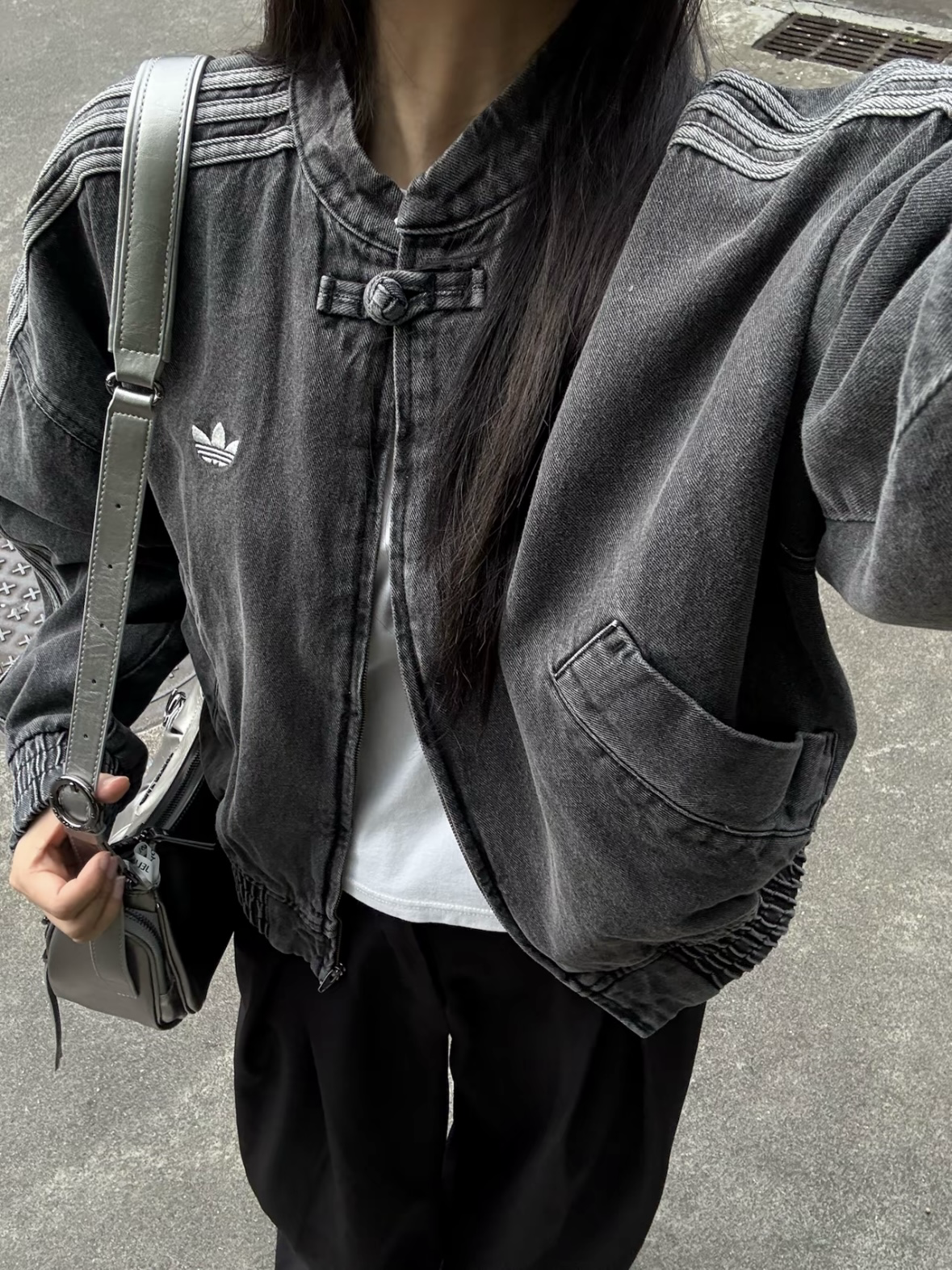 Adidas Originals 牛仔 刷色 外套 短版 兩色