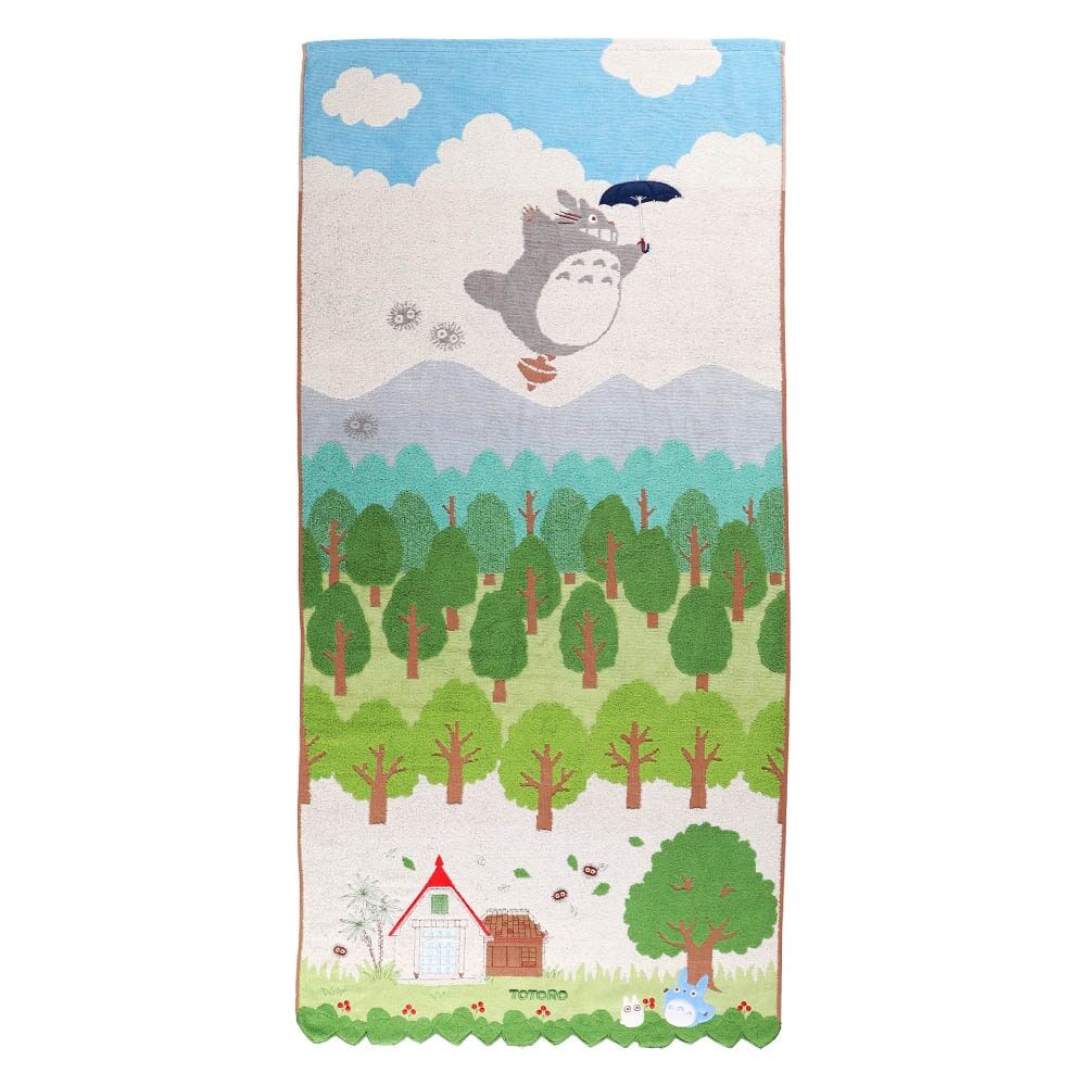 浴巾 龍貓 空中散步