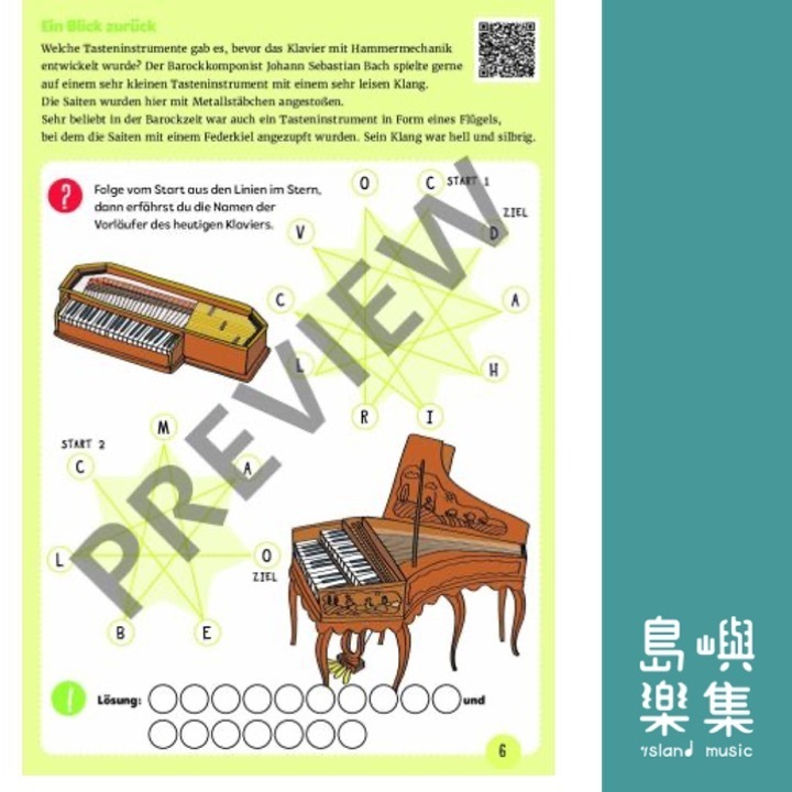 Mein Klavier-Rätselblock
