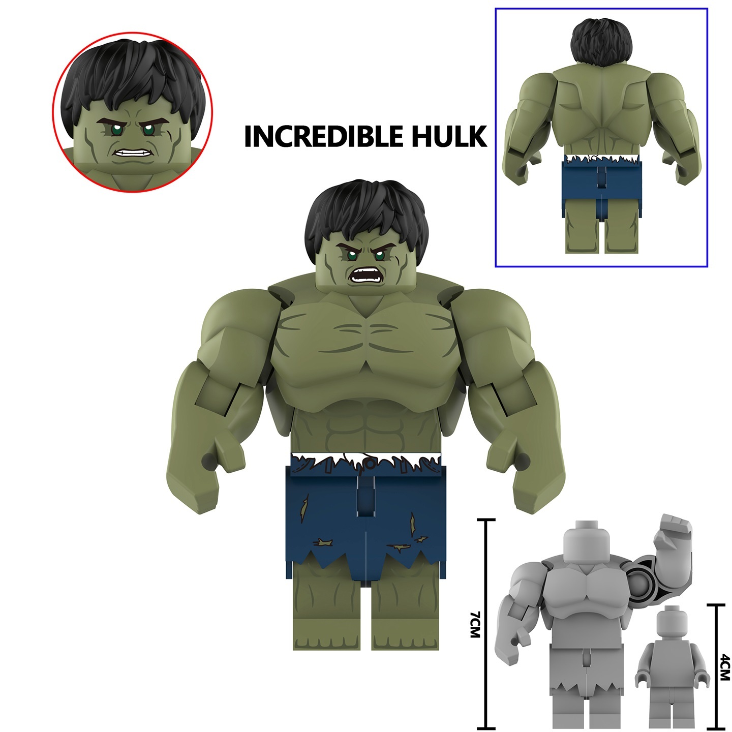 Hulk Custom Minifigures Fit Lego AF347