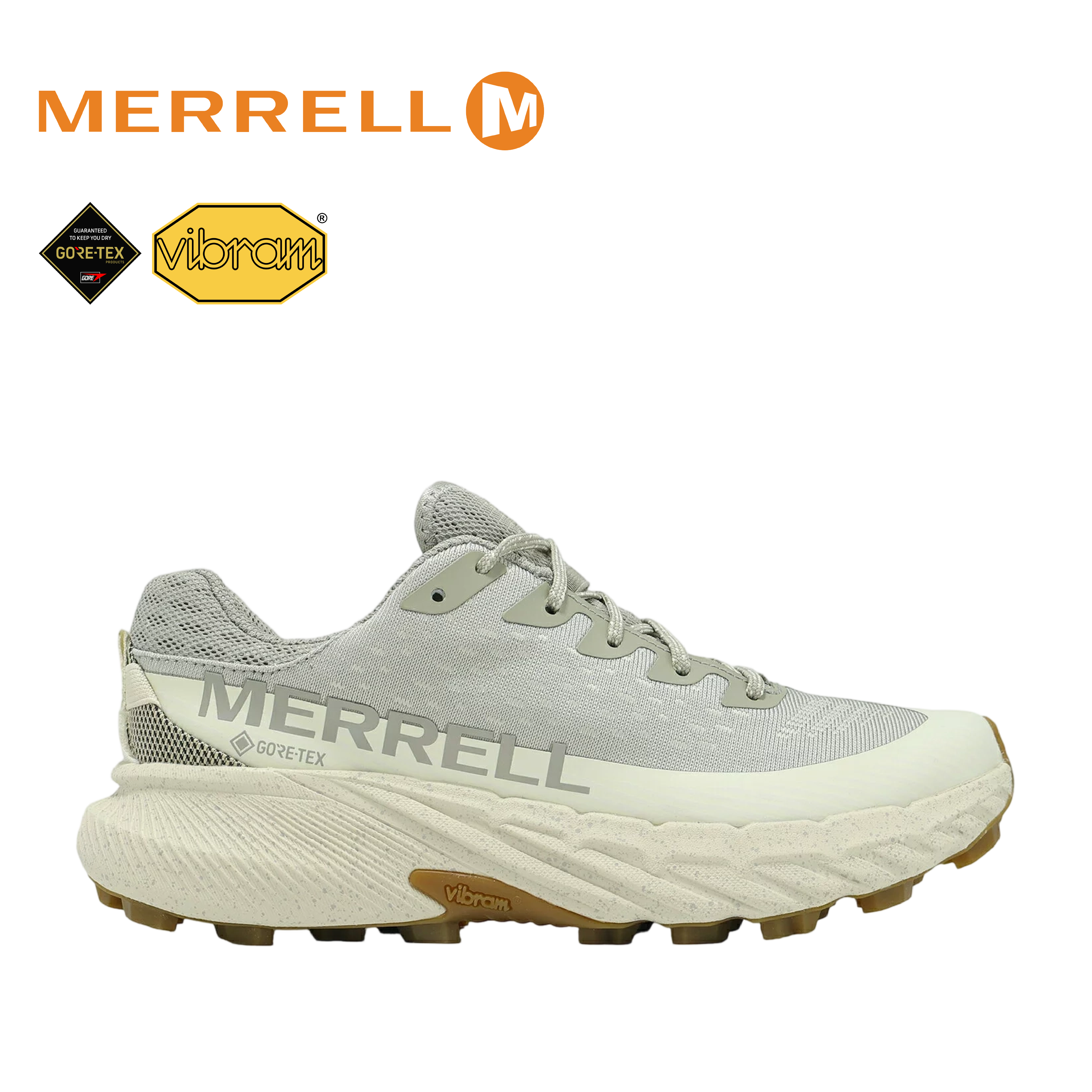 MERRELL 美國 AGILITY PEAK 5 GTX 輕量戶外越野訓練鞋 女款(岩石灰色) 33ML068702
