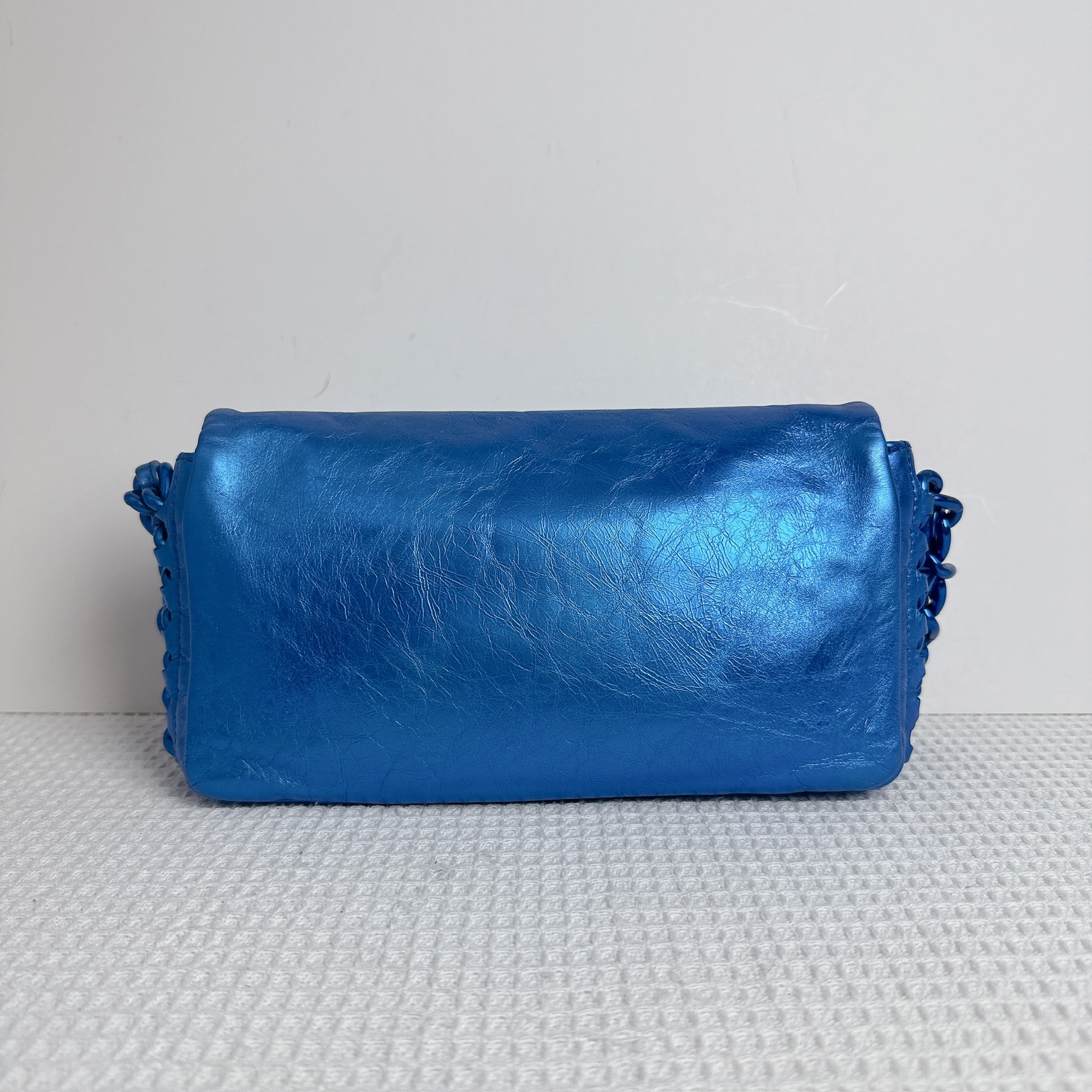 Chanel Flap Bag - Blue Metallic / Bhw