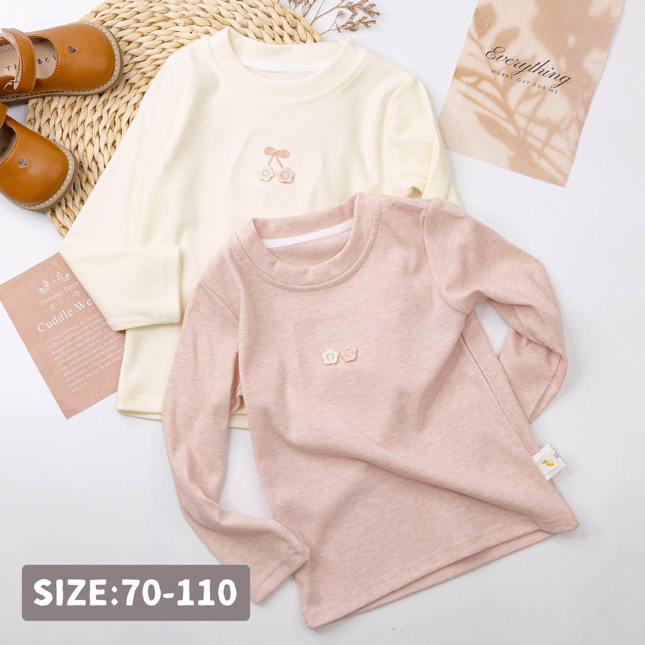 【H55320】甜美櫻桃小花上衣/內搭衣＊二色