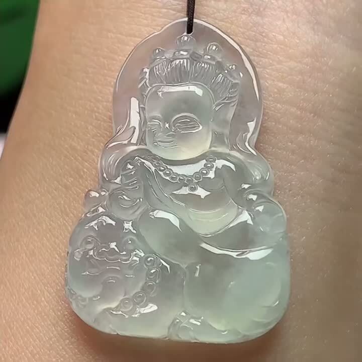 翡翠文殊菩薩,天然翡翠A玉, 緬甸玉, Jade, Jadeite