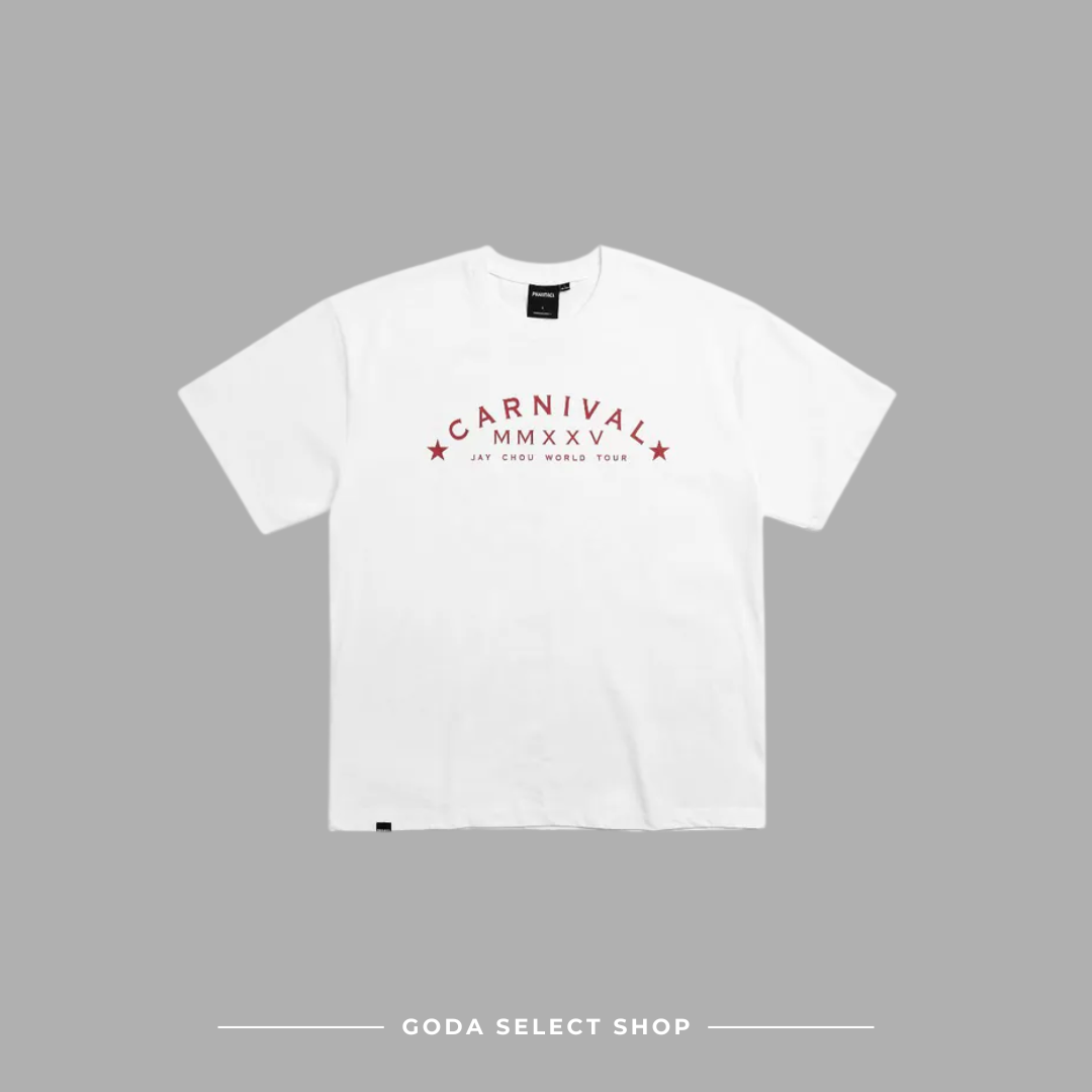 PHANTACI -  J CARNIVAL JINAN LIMITED PT.2 TEE 周杰倫 濟南有限公司 白紅色 短袖T恤