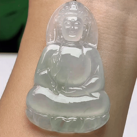 920324 翡翠冰種素衣觀音