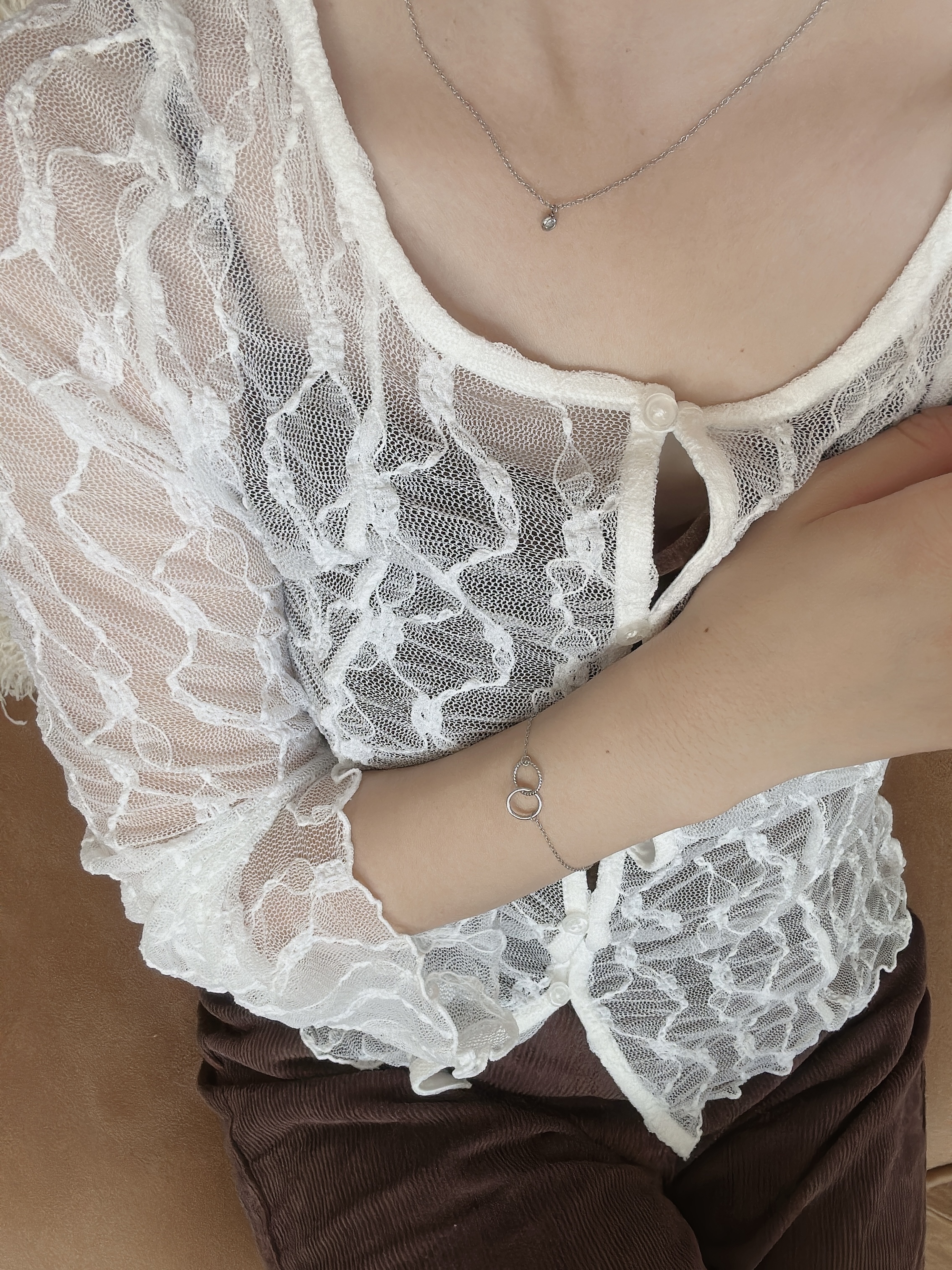 S925 link ring bracelet