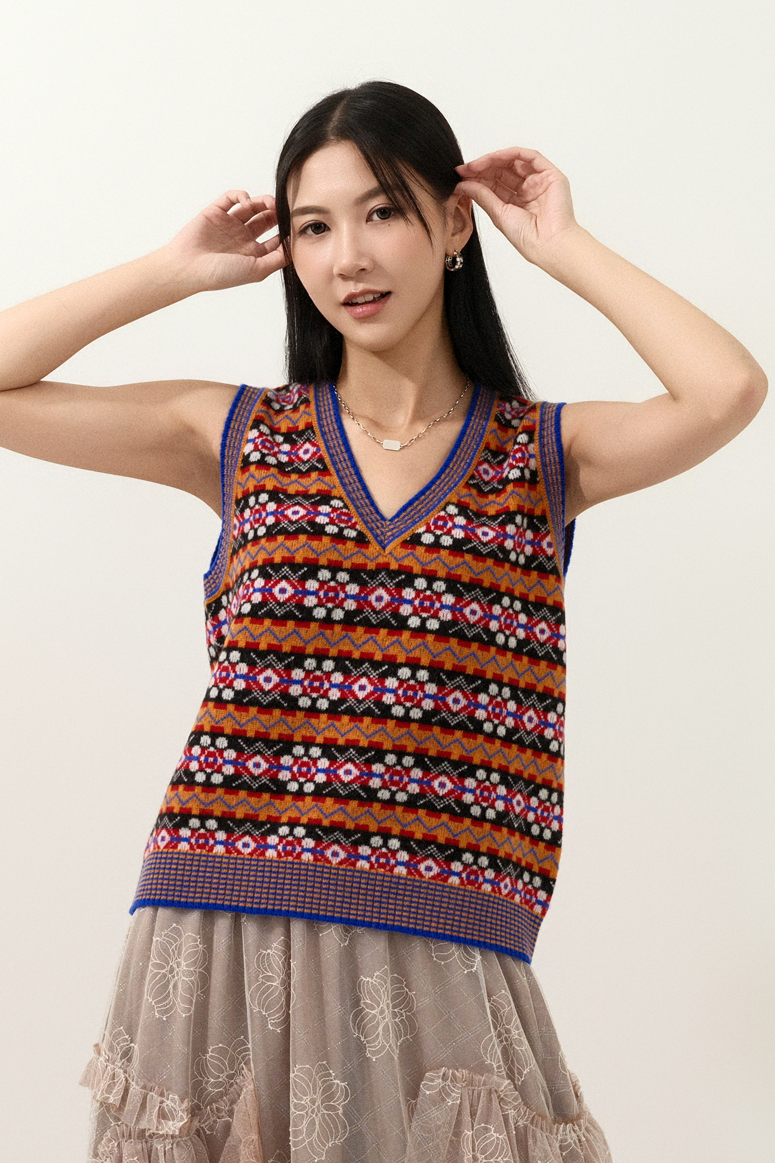 民族花間冷背心 (現貨款式）