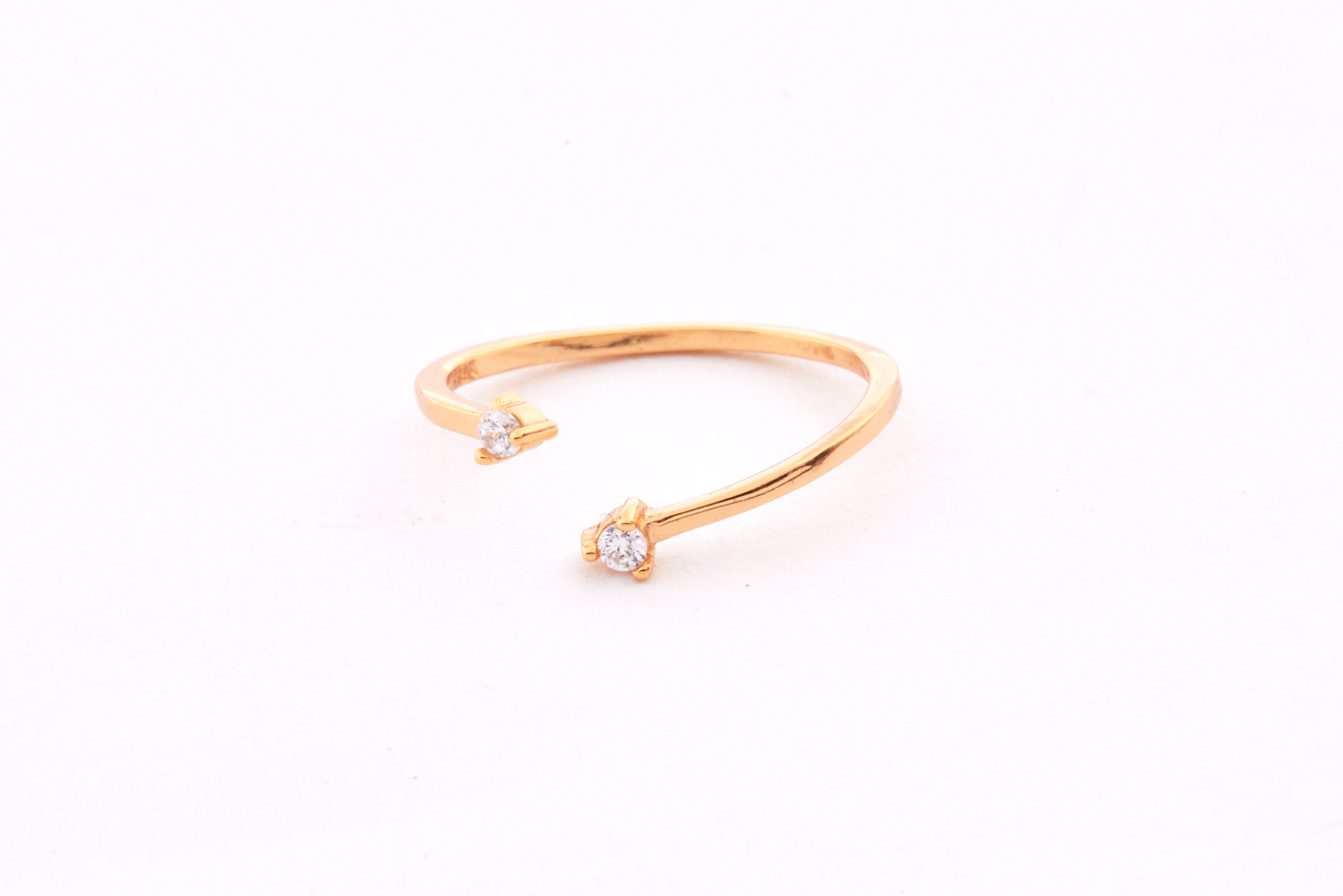 R1114 | 純銀雙鋯石尾戒戒指