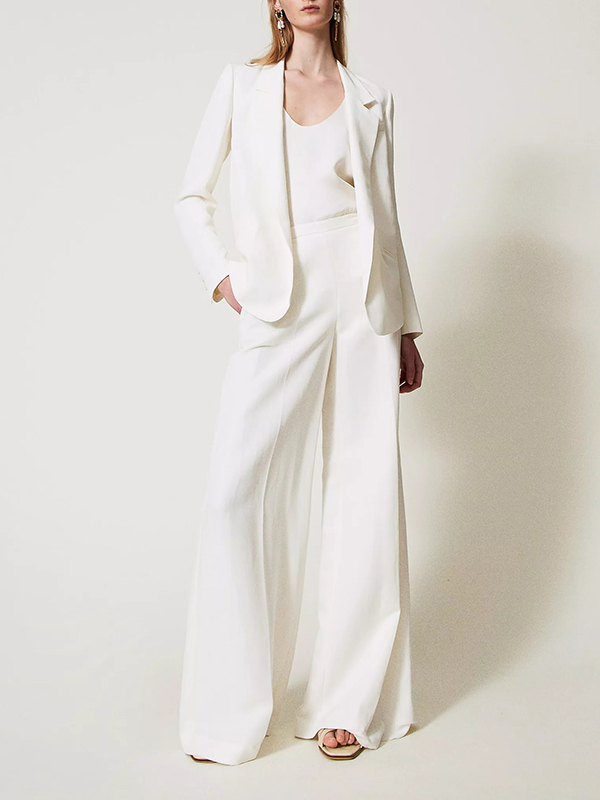 TWIN-SET 無釦西裝外套(米色)