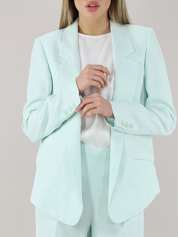 TWIN-SET 無釦西裝外套(淺綠)