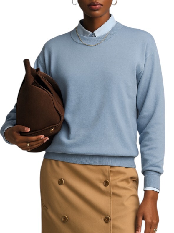 Semicouture  圓領薄針織衣