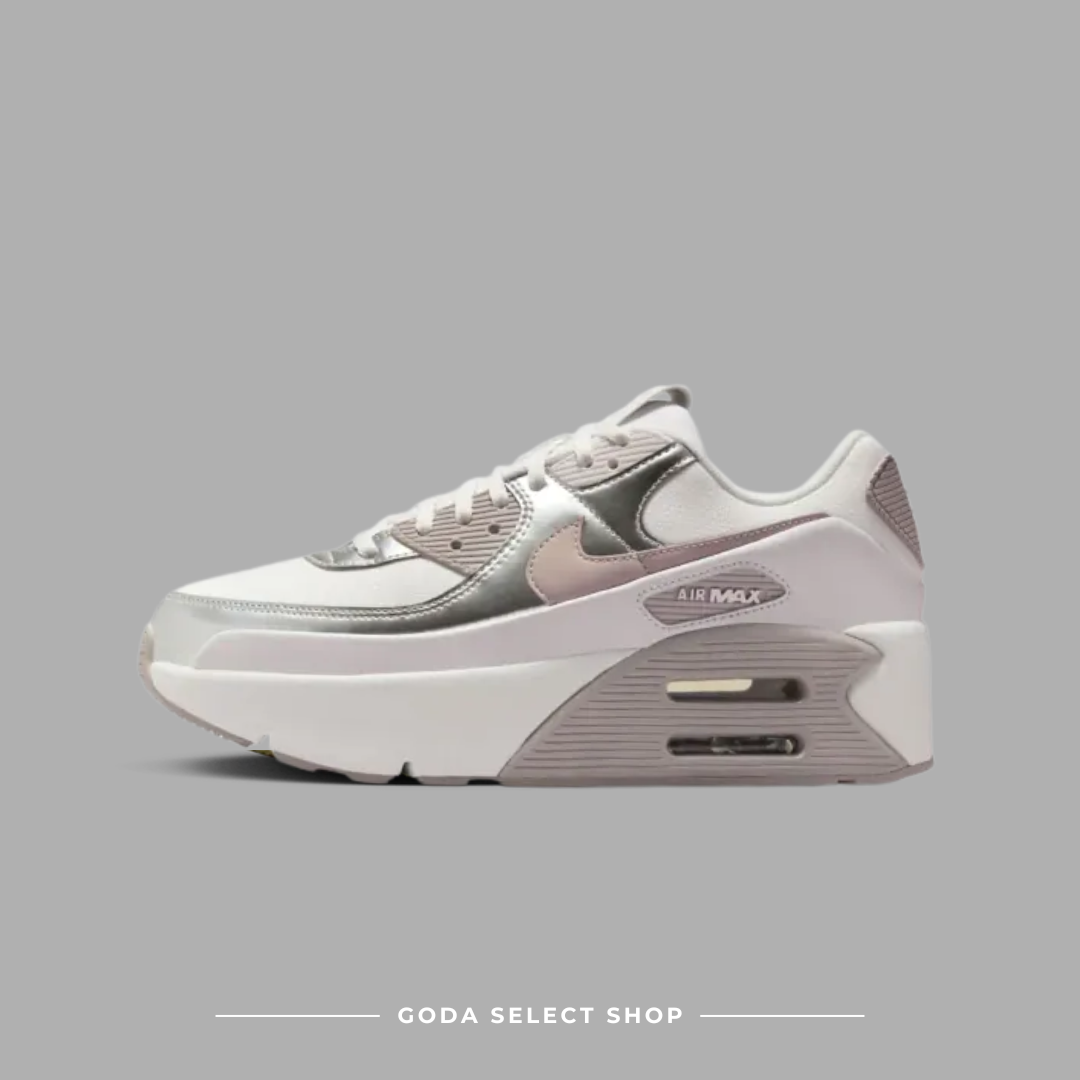 Nike W AIR MAX 90 LV8 白銀藕紫 厚底 雙層氣墊 IB0170-101
