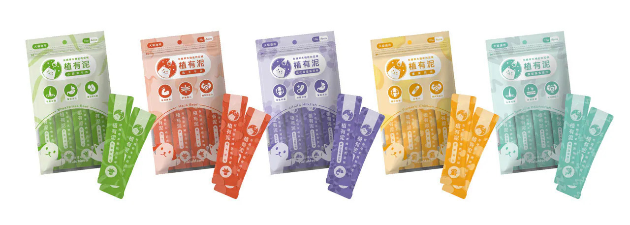 台灣呼嚕喵 HuluMeow｜植有泥｜有機草本機能肉泥條